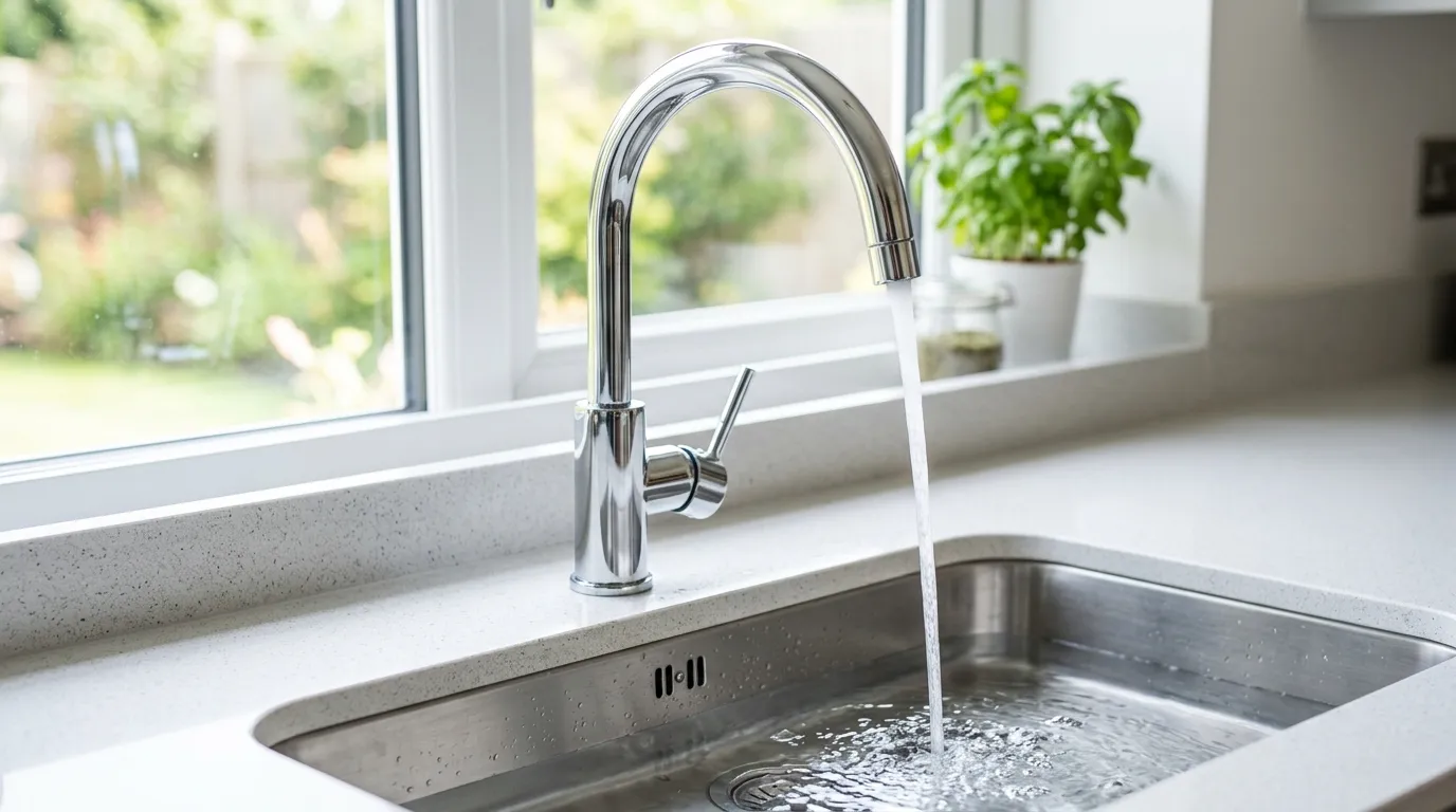 Local Plumbing Master Pros same day plumber fixing a faucet in Franklin, NE